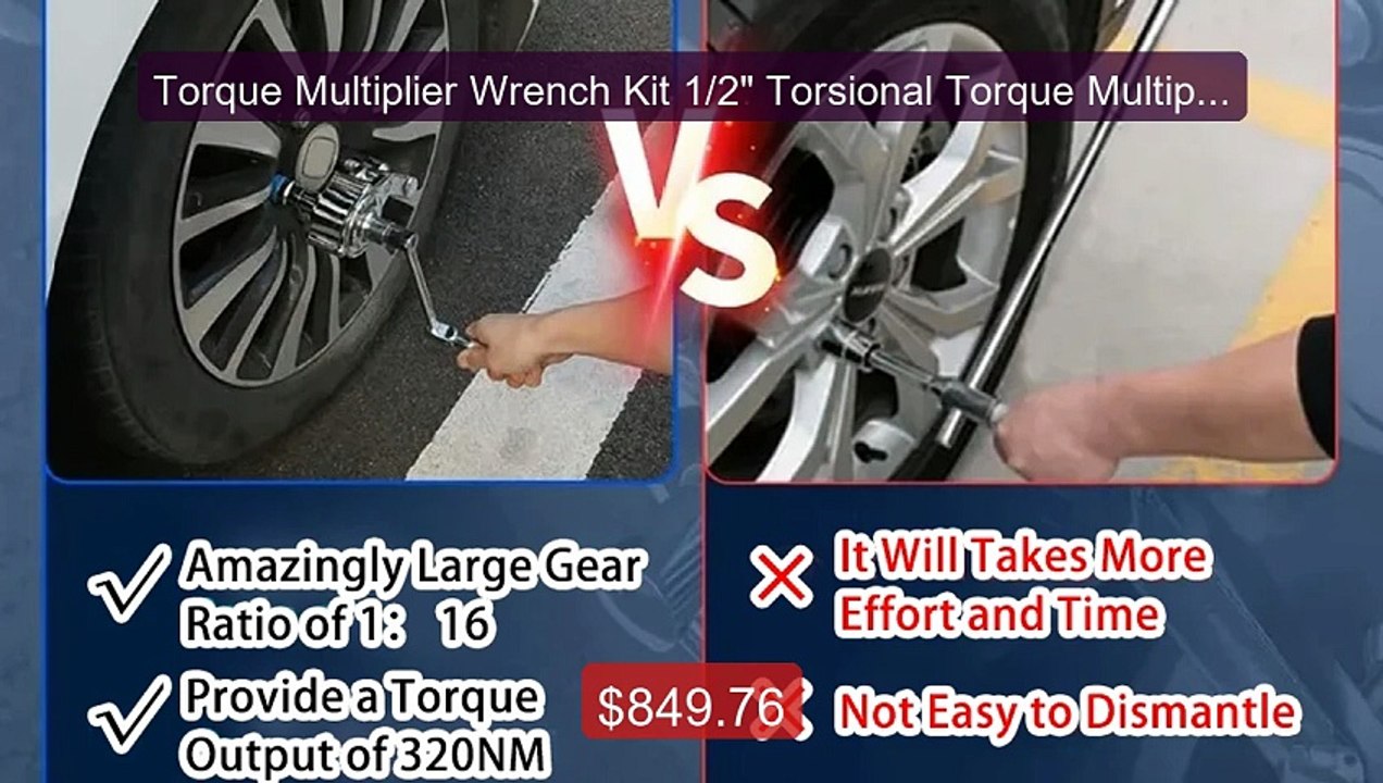 Torque Multiplier Wrench Kit 1/2" Torsional Torque Multiplier... -- Amazing Value 2026 | Must Have!