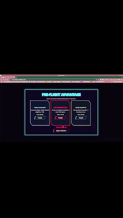 Pong: Cyber Grid Gameplay & Angle Physics Showcase [Cyberpunk Indie Game] (Pong Cyber Grid Oynanış ve Açı Fizikleri Mekaniği) | Ovid Game