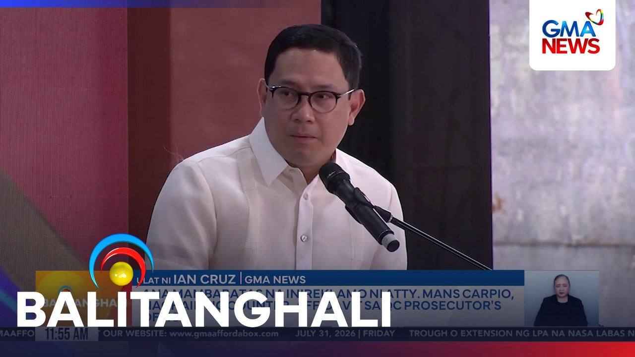 4 na mambabatas na inireklamo ni Atty. Mans Carpio, naghain ng counter affidavit sa QC Prosecutor's Office | Balitanghali