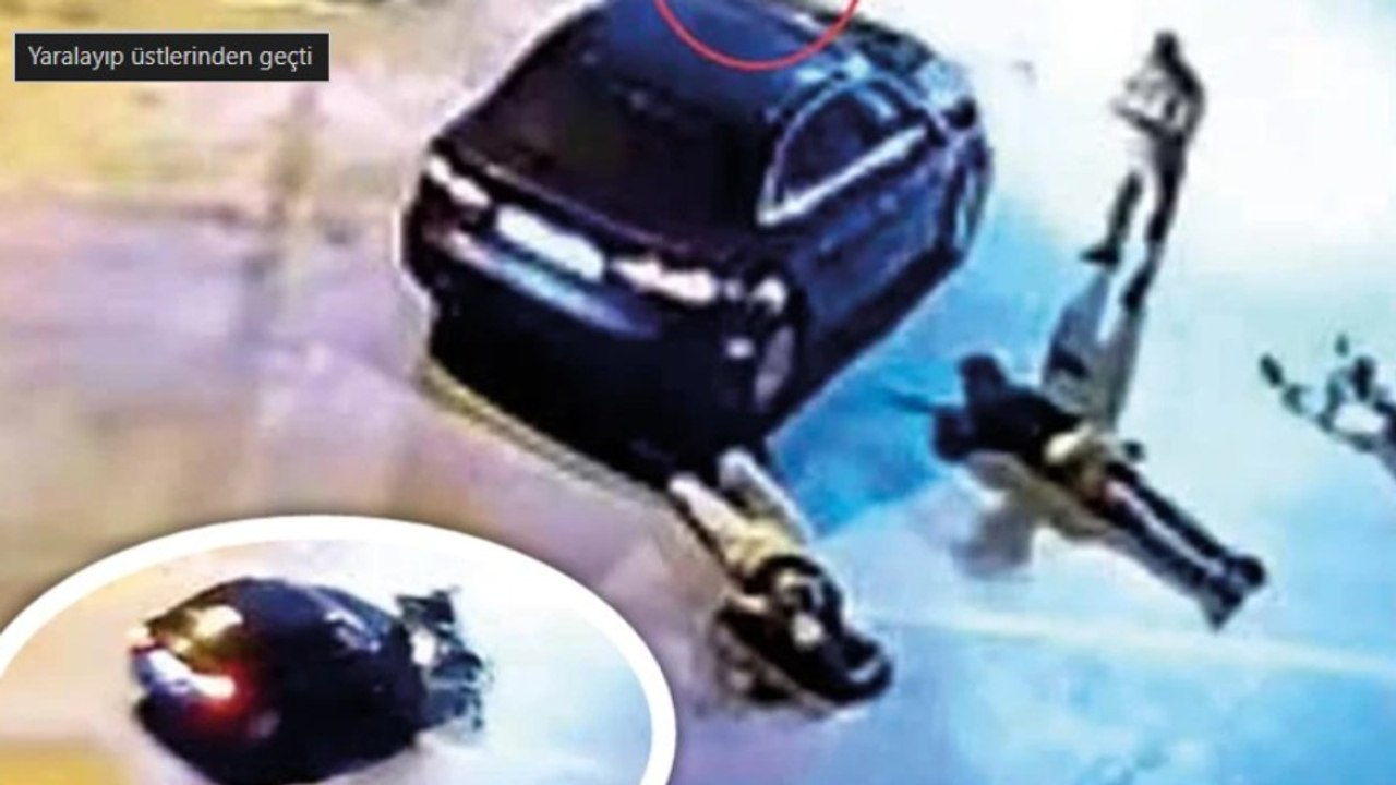 Otomobiliyle motosiklete çarptı, kaputtaki çocuğu indirip yaralıları ezerek kaçtı