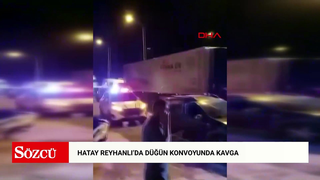 Hatay'da düğün konvoyunda gelin ve damat yakınları arasında silahlı kavga: 4 yaralı