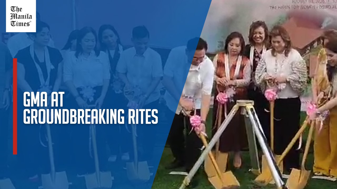 Former president Arroyo attends groundbreaking rites
