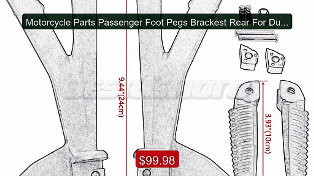 Motorcycle Parts Passenger Foot Pegs Brackest R...