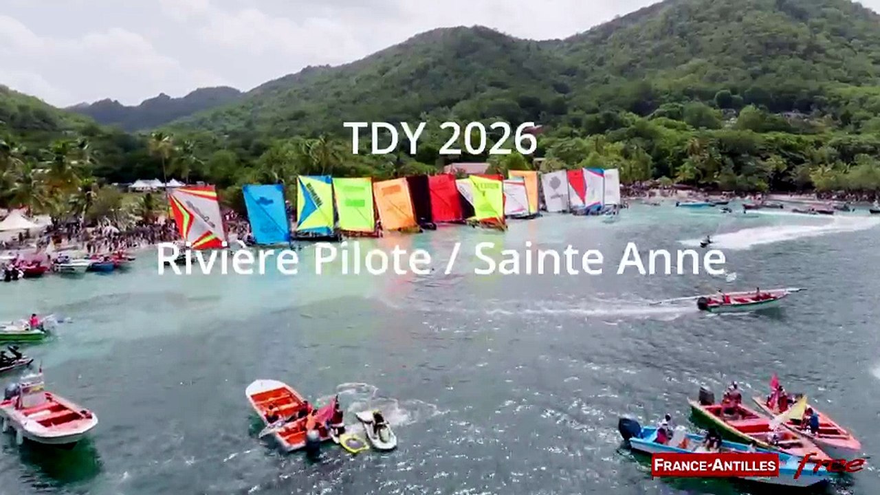 [MARTINIQUE] Tour des yoles 2026 - Huitième étape - Rivière-Pilote Sainte-Anne vue du ciel