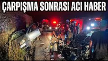 Bursa'da iki otomobil kafa kafaya çarpıştı :5 yaralı, 2 ölü