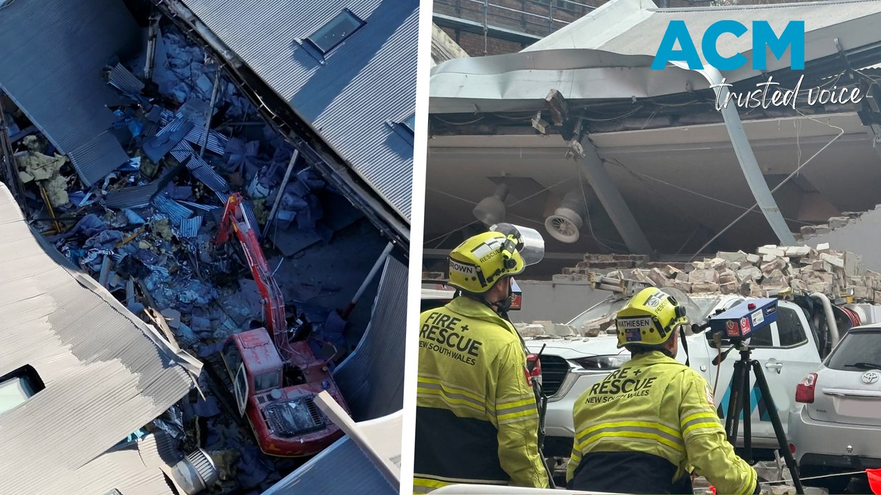 Wall partially collapses at Ultimo building