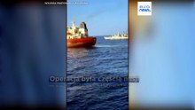Włoski okręt przechwycił tankowiec rosyjskiej „floty widmo”. W akcji także Polacy
