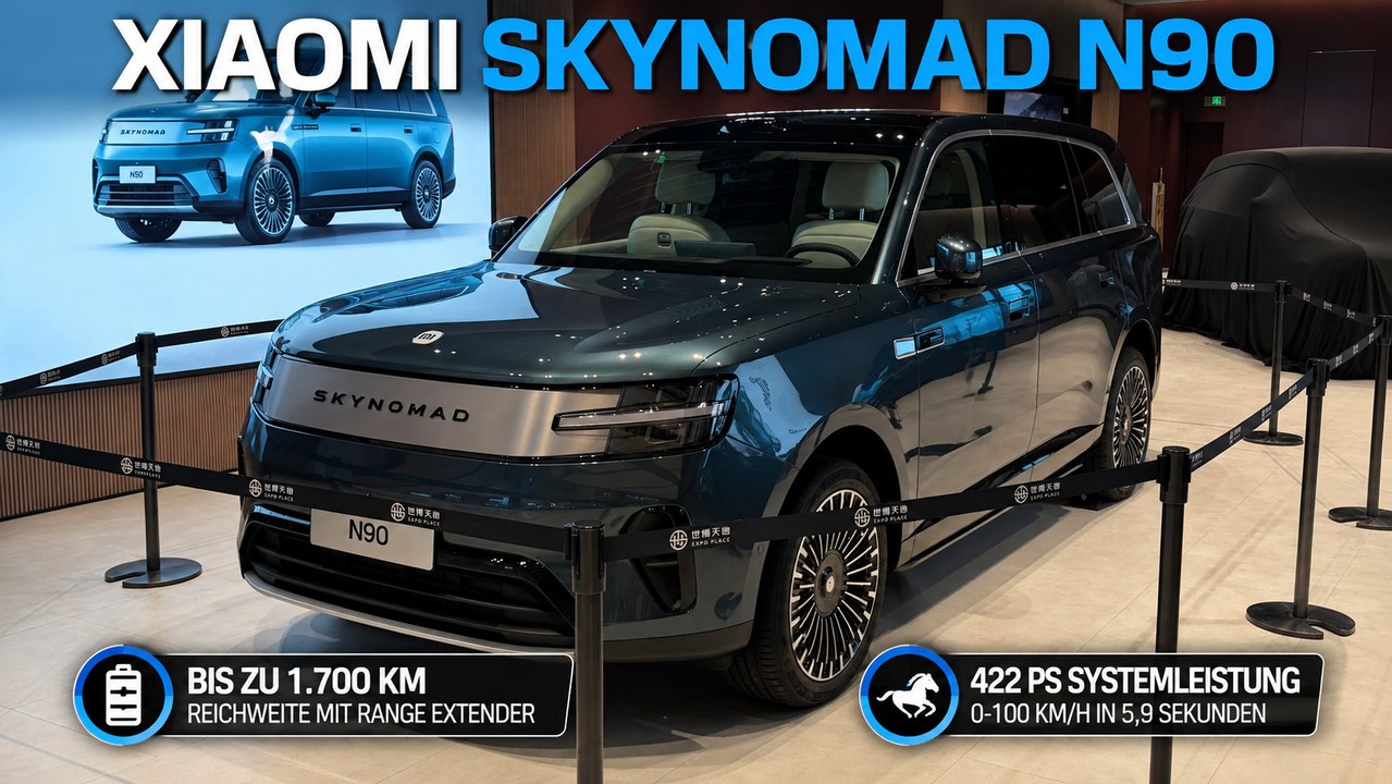 Xiaomi SkyNomad N90: Familien-SUV mit Hightech und 422 PS