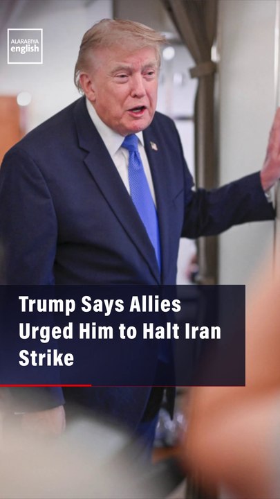 Trump Says Allies Urged Him to Halt Iran Strike