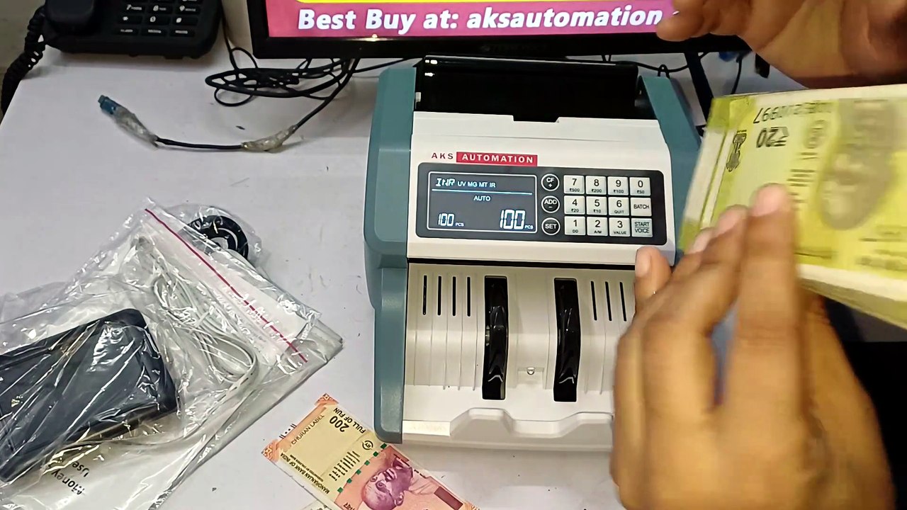 Best Note Counting Machine Supplier Akbarpur | Model Billy 2900v | AKS Automation Delhi