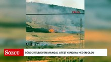 Söndürülmeyen mangal ateşi yangına neden oldu
