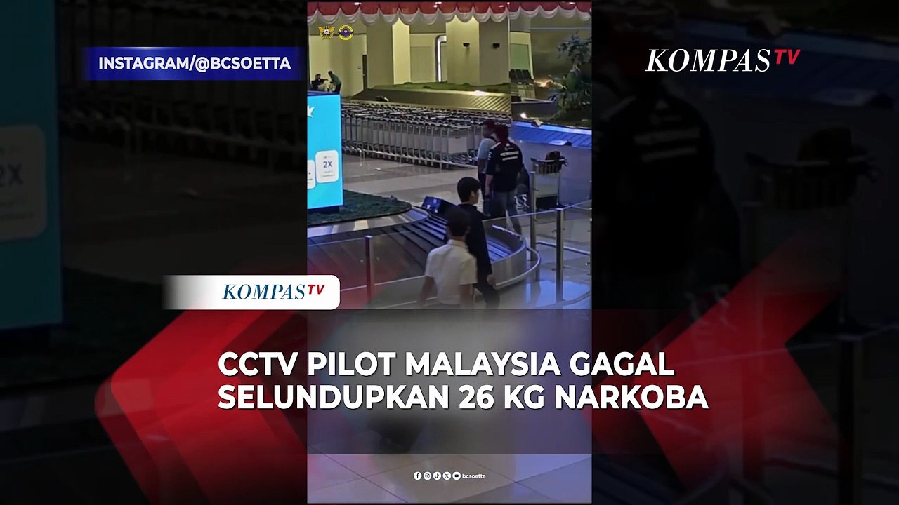 Terekam! CCTV Detik-Detik Pilot Malaysia Airlines Gagal Selundupkan 26 Kg Narkoba di Bandara Soetta