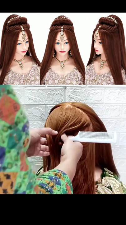 Half up half down hairstyle for girls 🎀