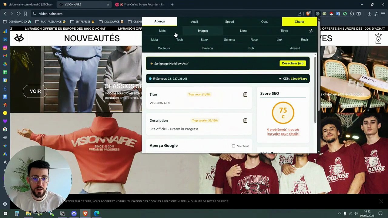 Analyse de la boutique Bigflo & Oli - Devsource