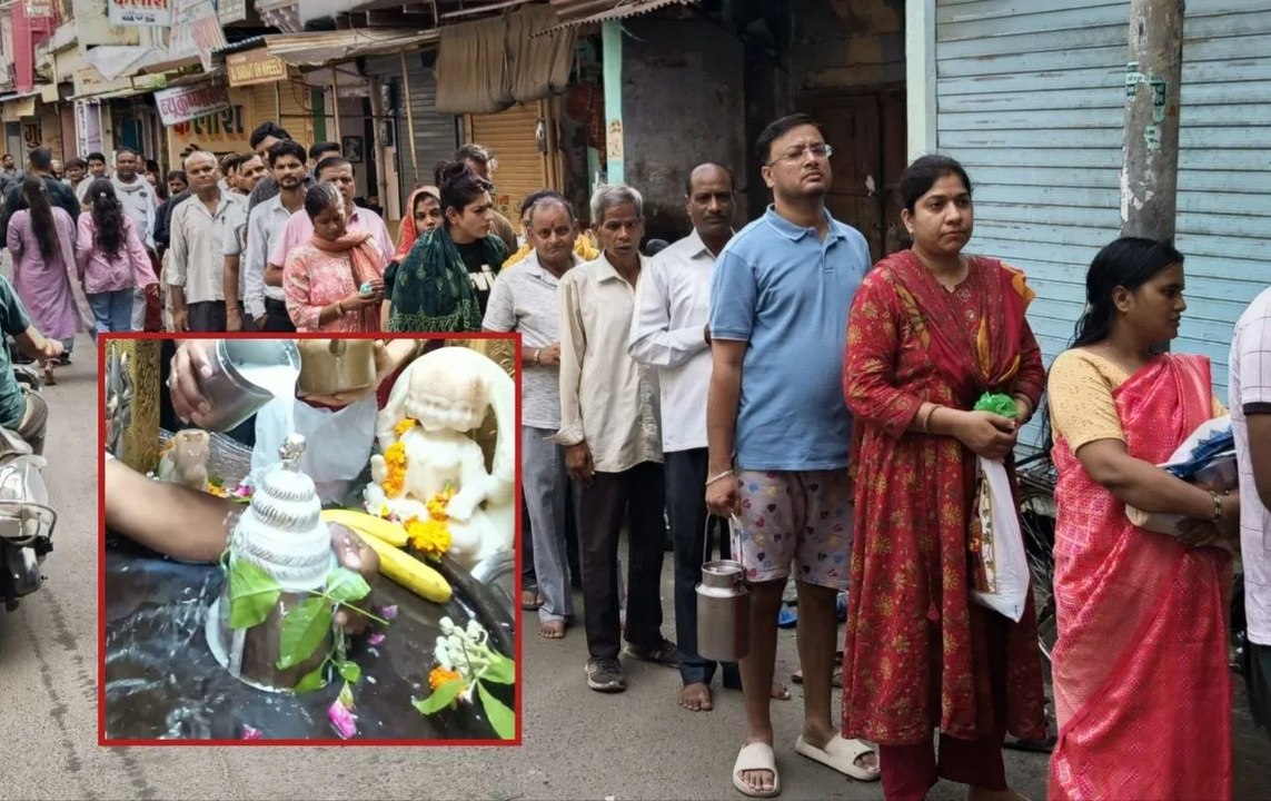सावन के पहले सोमवार पर अलवर के शिव मंदिरों में उमड़ी भीड़