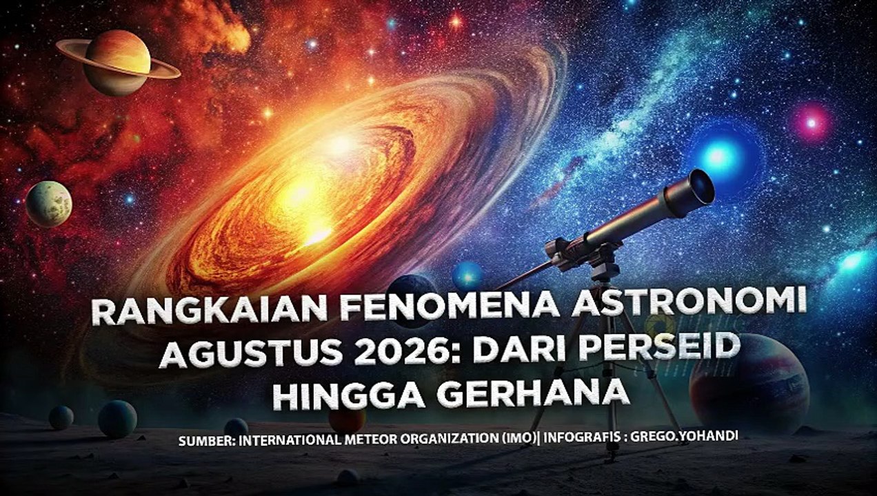 Rangkaian Fenomena Astronomi Agustus 2026: Dari Perseid hingga Gerhana