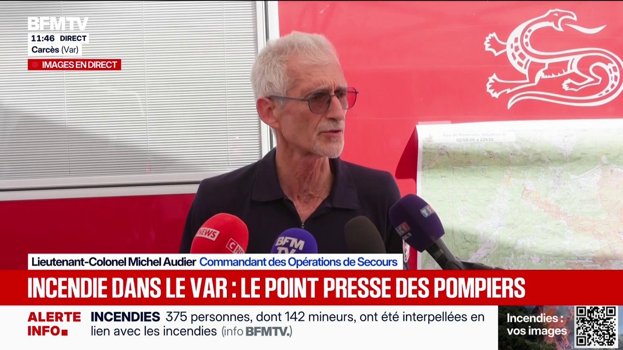 Incendie dans le Var: "Aujourd'hui est une nouvelle bataille", déclare le commandant des Opérations de Secours