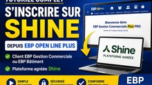 Comment s'inscrire sur la plateforme Shine avec EBP Open Line Plus