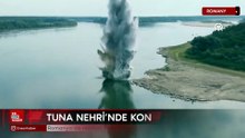 Romanya'da nükleer santrale su akışı için nehirde kontrollü patlama
