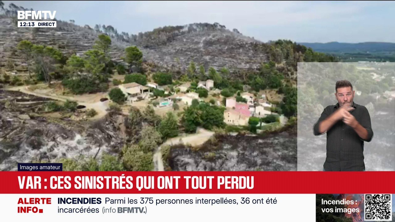 "Il n'y a plus rien": l'émotion des sinistrés des incendies du Var