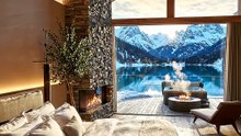 Ultimate Luxury Cozy Mountain Bedroom with Scenic Lake View🤑