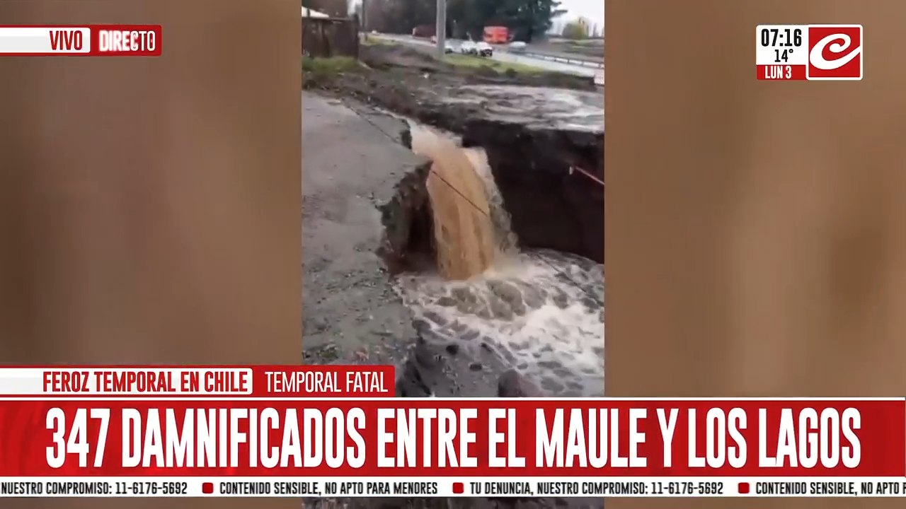 Impresionante temporal deja dos muertos y miles de personas aisladas