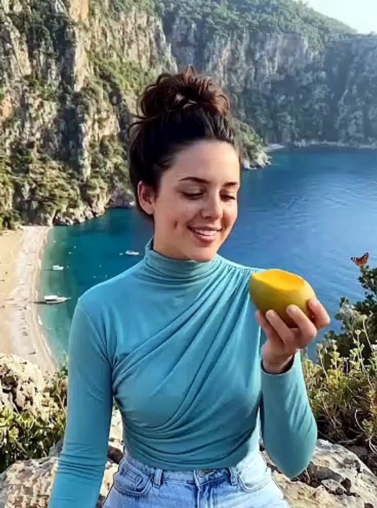 Eating Fresh Mango with a Stunning Sea View 🥭 | Butterfly Valley Views