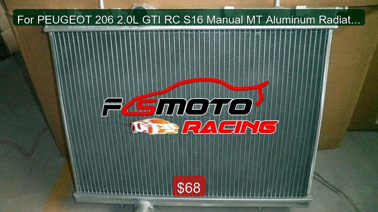 For PEUGEOT 206 2.0L GTI RC S16 Manual MT Alumi...