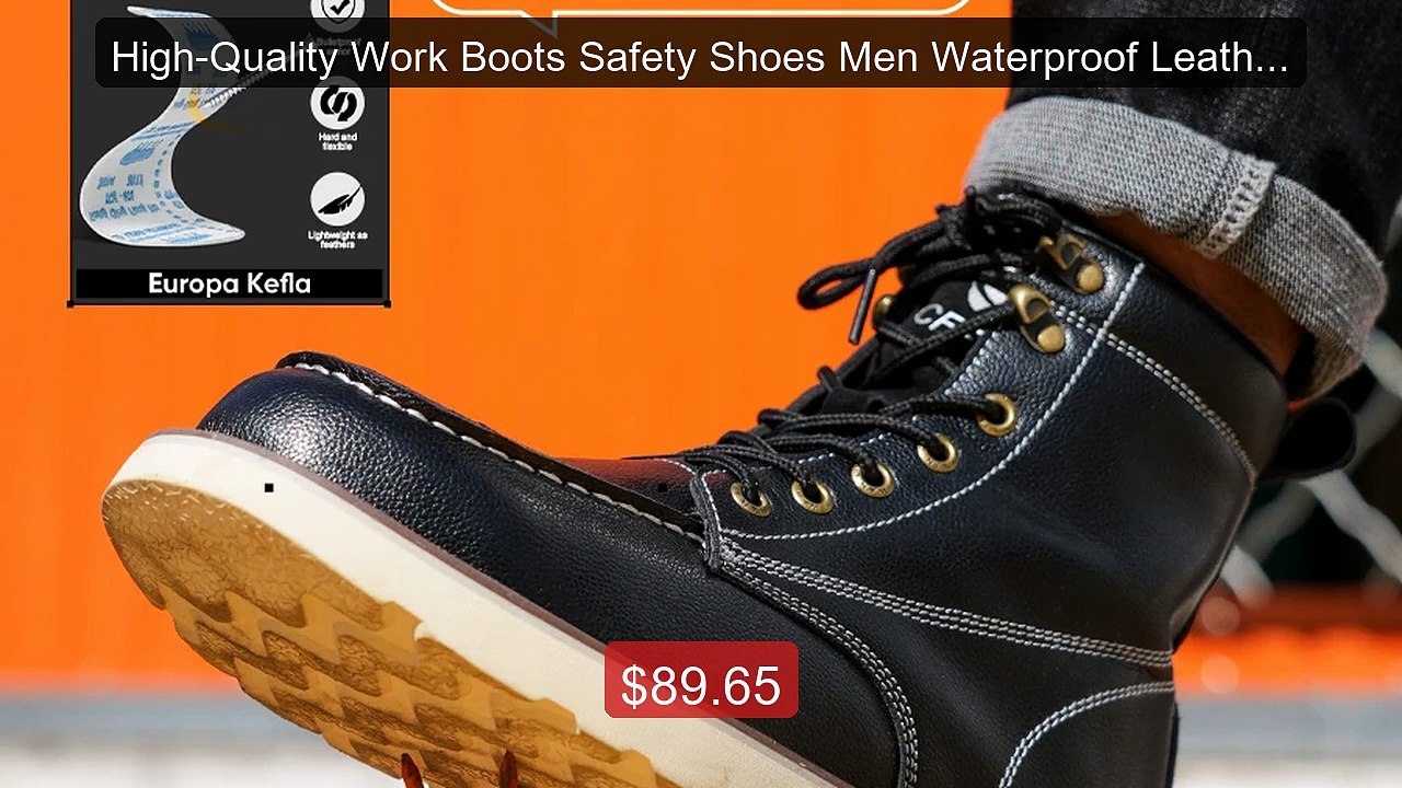 High-Quality Work Boots Safety Shoes Men Waterp...