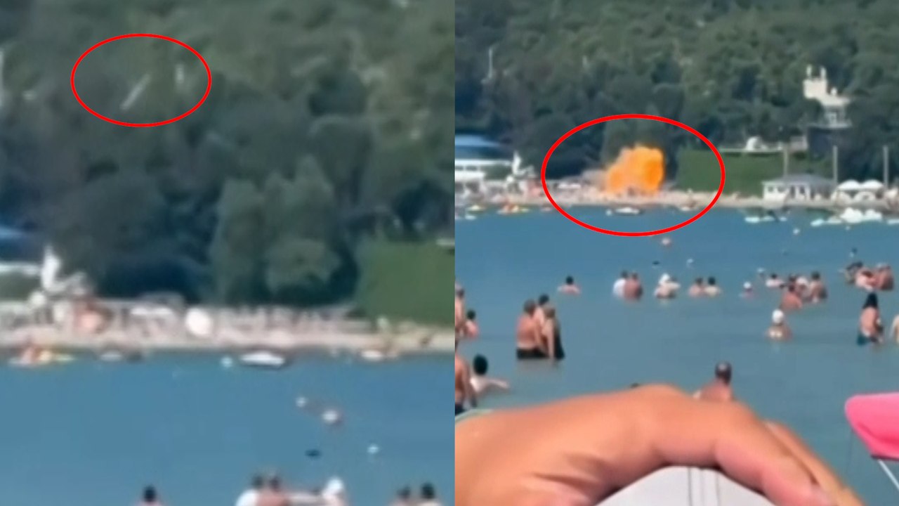 Un dron ucraniano cae en una playa abarrotada de gente en el sur de Rusia