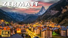 Zermatt 🇨🇭 A Beautiful Magical Winter Wonderland In Snowy Switzerland in 8K
