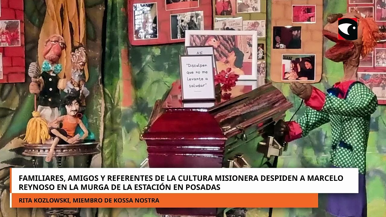 Familiares, amigos y referentes de la cultura misionera despiden a marcelo reynoso en Posadas
