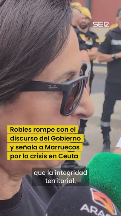 Robles rompe con el discurso del Gobierno y señala a Marruecos
