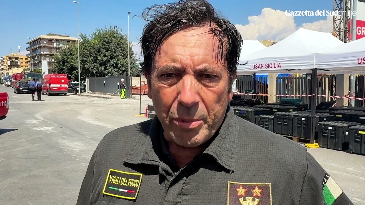 Il vice comandante dei Vvf Pietro Di Blasi conferma il ritrovamento della quarta vittima