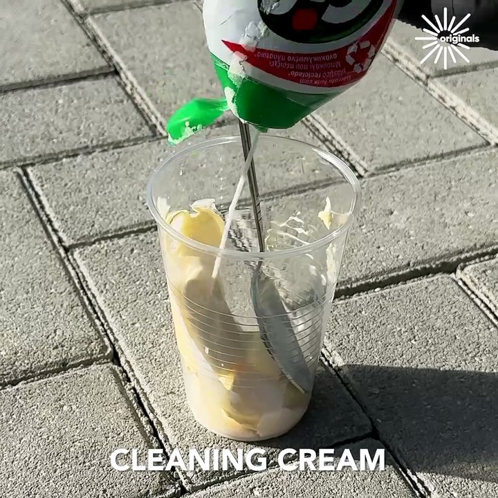 Using butter to clean car tires 🤯💯