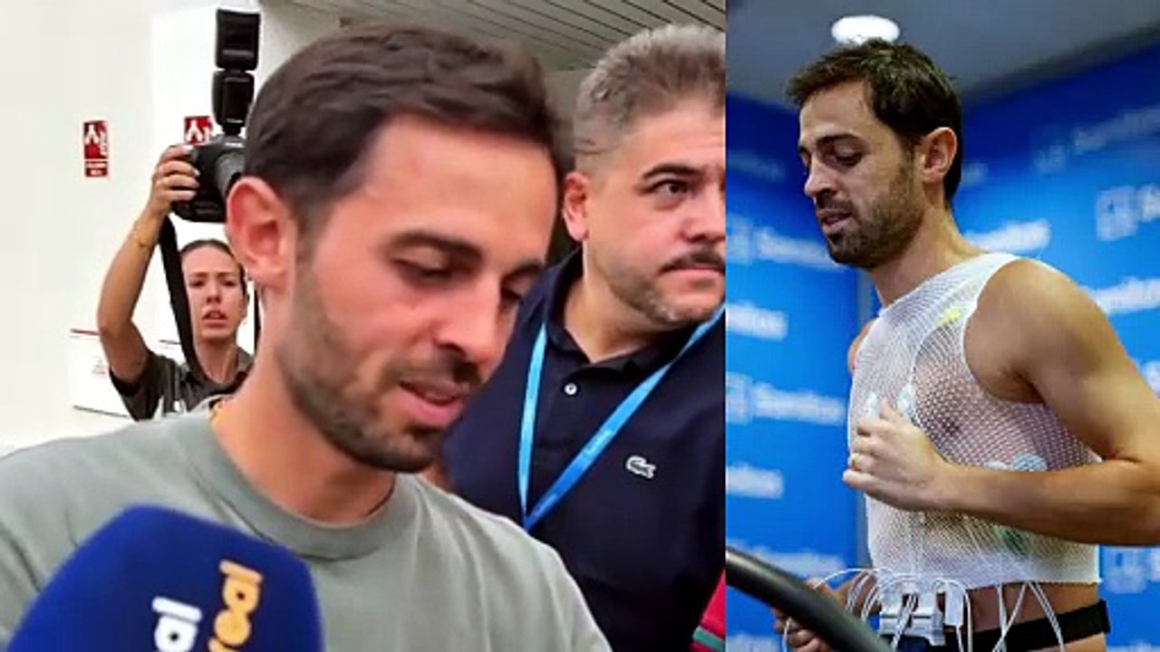 First day at Real Madrid for Bernardo Silva. Arrived in Mercedes-Benz V-Class, leave in a BMW i7 M70