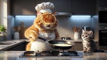 When Your Cat Thinks It's Gordon Ramsay 😂🐱