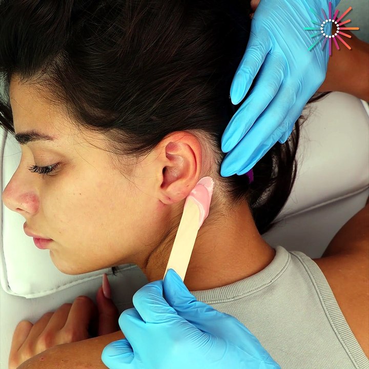 Perfect sideburn waxing for a smooth finish! ✨🤩