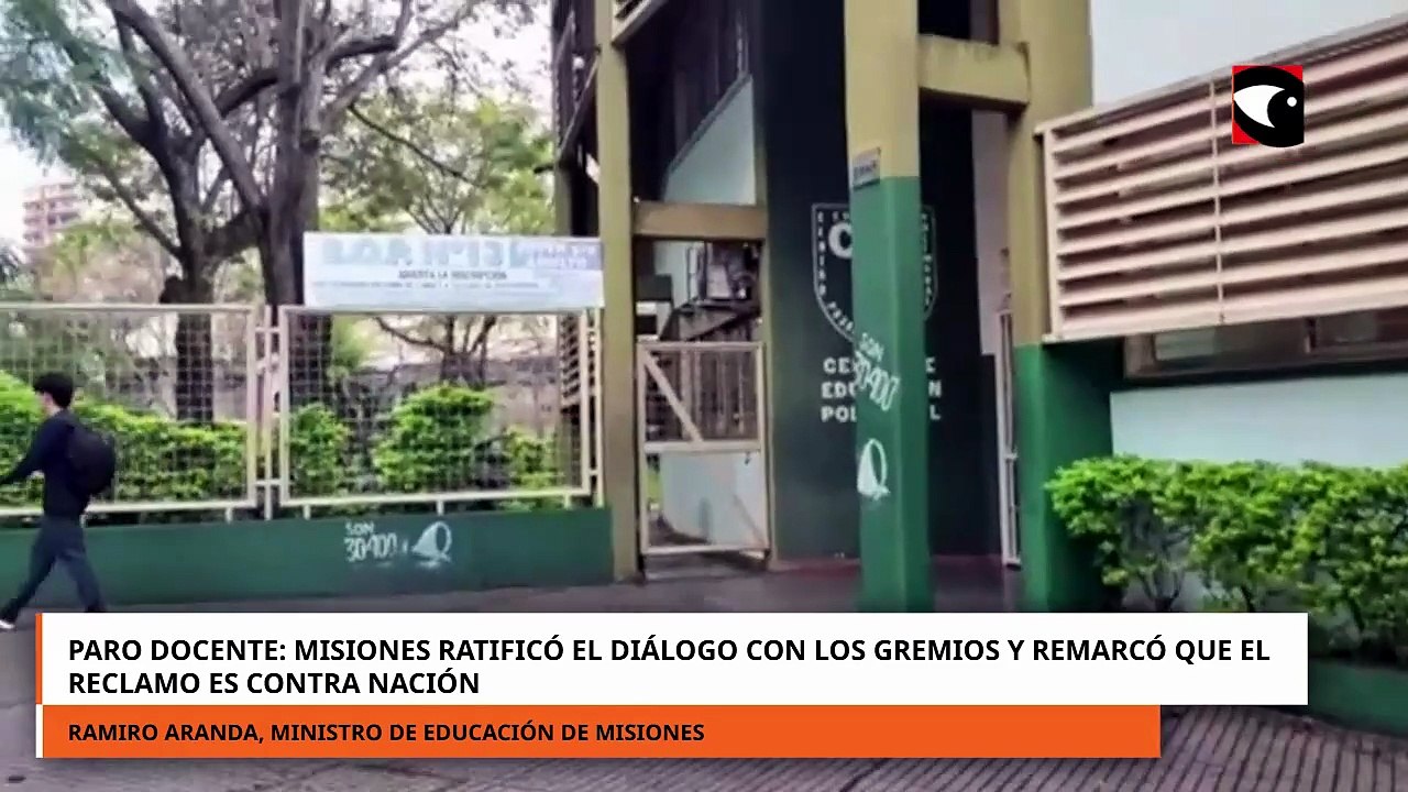 Paro docente: Misiones ratificó el diálogo con los gremios y remarcó que el reclamo es contra Nación