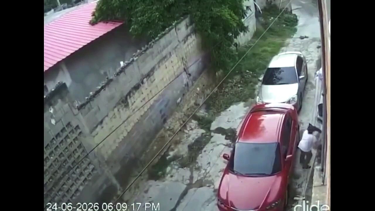 Ils évitent de justesse la chute d'un mur pendant un séisme