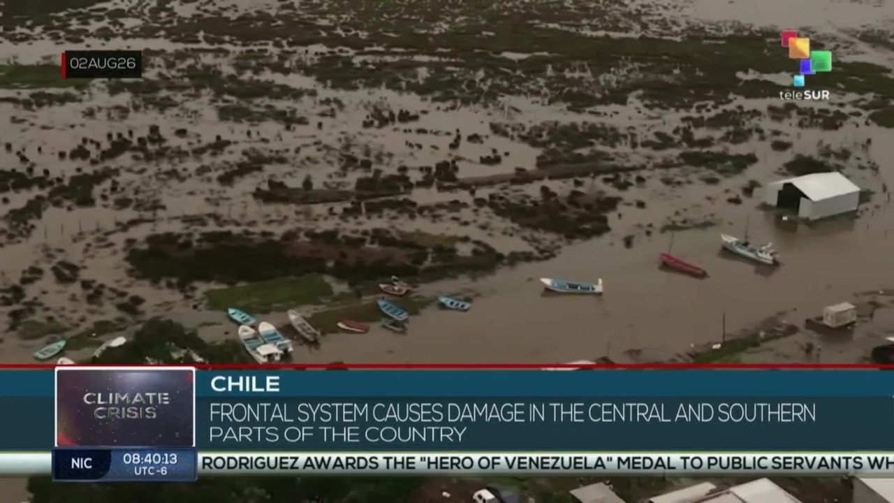 Chile, frontal system causes damage in the central and southern parts of the country