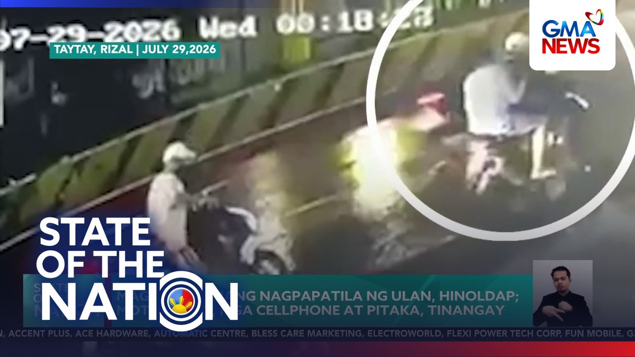 Magkasintahang nagpapatila ng ulan, hinoldap | SONA