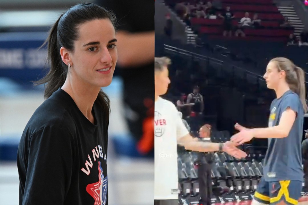 El sencillo gesto de Caitlin Clark antes del partido conquista a los aficionados