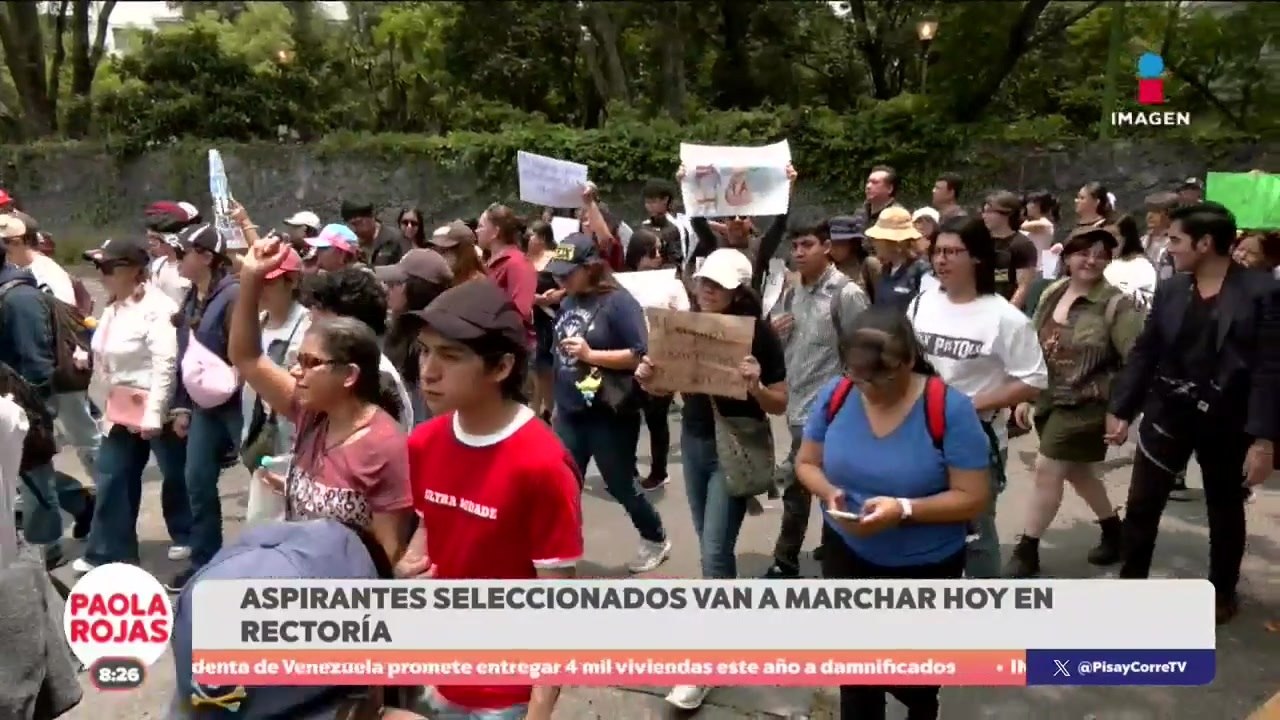Aspirantes de la UNAM marcharán hoy a Rectoría | De Pisa y Corre con Paola Rojas