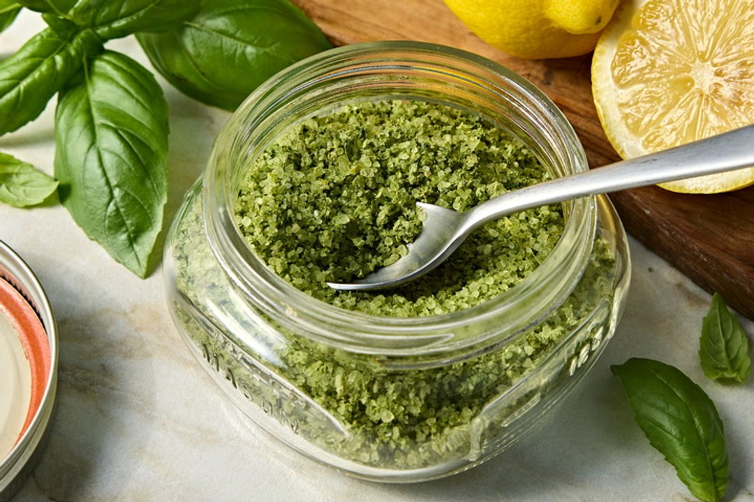 How to Make Lemon-Basil Salt