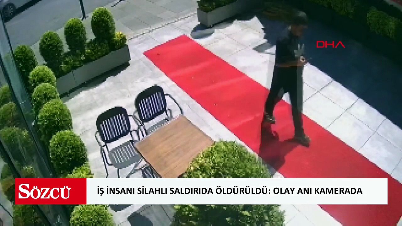 Pendik'te iş insanının silahlı saldırıda öldürüldüğü anlar kamerada