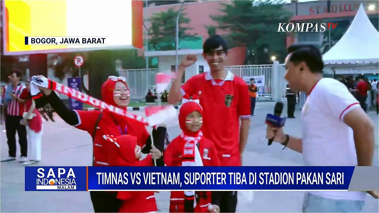 Langsung dari Stadion Pakansari, Aparat Disiagakan Jelang Indonesia vs Vietnam | SAPA MALAM