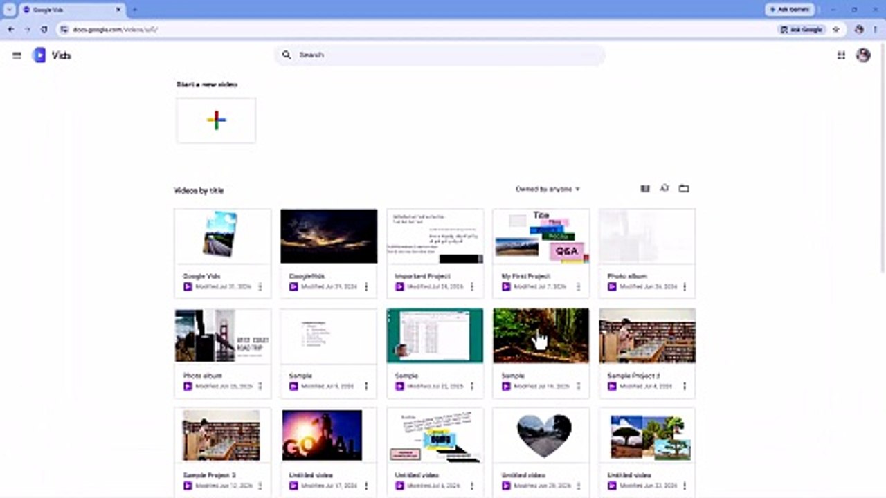 Google Vids 58 Making Project Copies