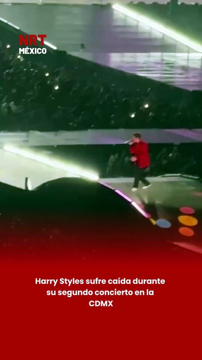 Harry Styles sufre caída durante su segundo concierto en la CDMX