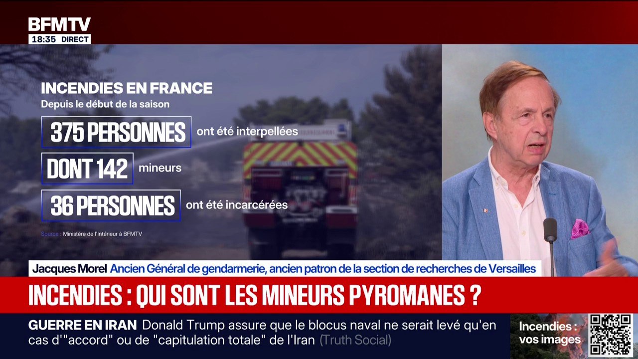 142 mineurs interpellés après les incendies en France: "On a tout raté", dénonce Jacques Morel, ancien général de gendarmerie